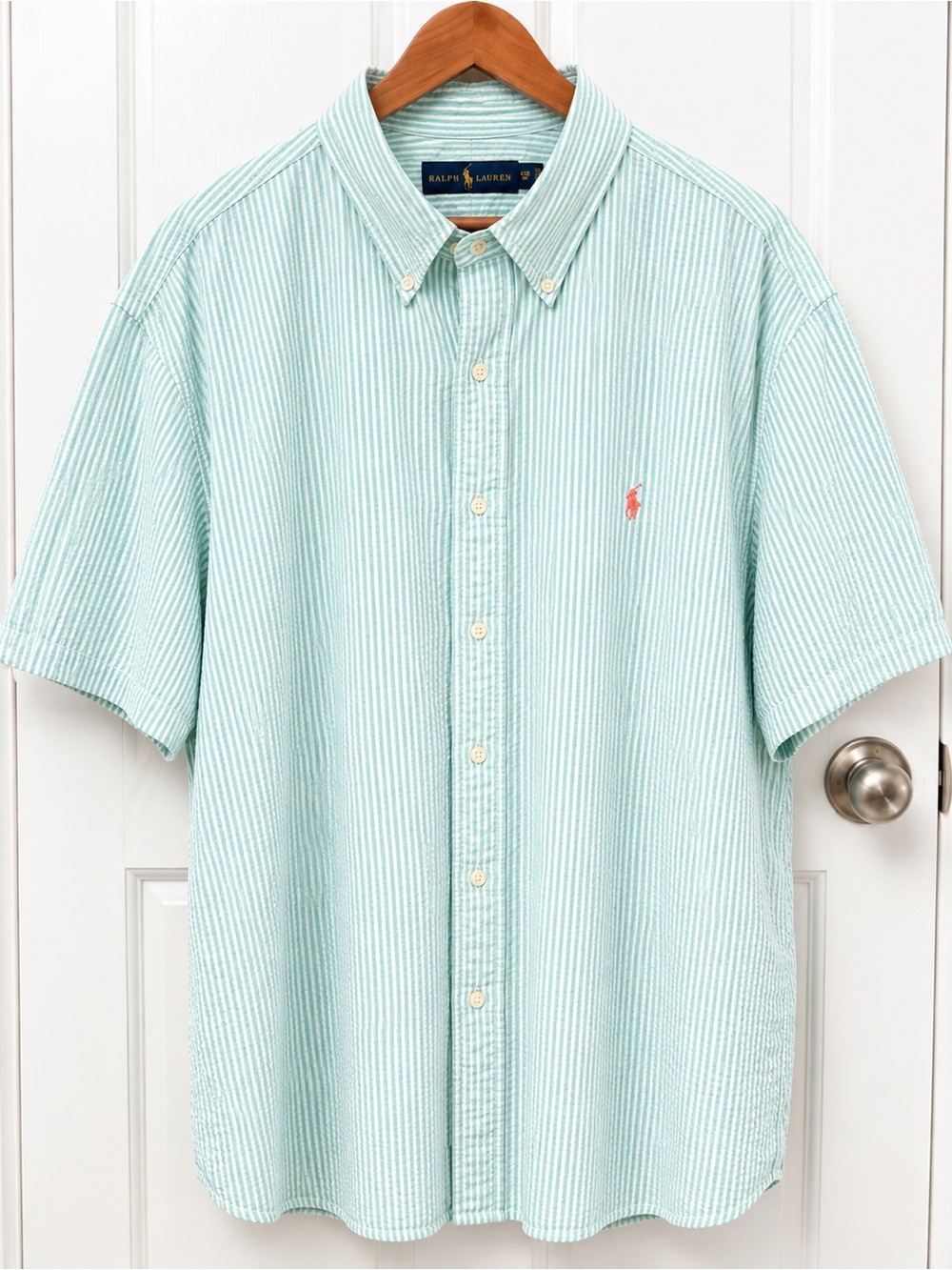 4XB Short Sleeve Button Down Shirt Lot of 2 | Seersucker & Lobster Print